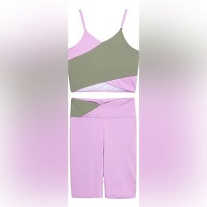 NWOT. Habitual Two-piece Active Set (Girls size 14)